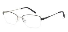 Load image into Gallery viewer, Black Cat Eye Half Rim Narrow Women Eyeglasses by Vincent Chase-142997