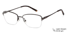 Load image into Gallery viewer, Gunmetal Cat Eye Half Rim Women Eyeglasses by Vincent Chase-142998