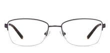 Load image into Gallery viewer, Gunmetal Cat Eye Half Rim Women Eyeglasses by Vincent Chase-202504