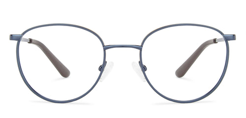 Blue Round Full Rim Extra Narrow Unisex Eyeglasses by Vincent Chase-143002