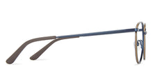 Load image into Gallery viewer, Blue Round Full Rim Extra Narrow Unisex Eyeglasses by Vincent Chase-143002