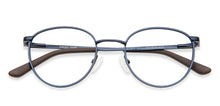 Load image into Gallery viewer, Blue Round Full Rim Extra Narrow Unisex Eyeglasses by Vincent Chase-143002