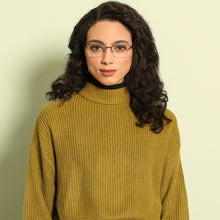 Load image into Gallery viewer, Gunmetal Rectangle Half Rim Unisex Eyeglasses by Vincent Chase Computer Glasses-146936