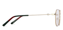 Load image into Gallery viewer, Gold Geometric Full Rim Unisex Eyeglasses by Vincent Chase VC-143012