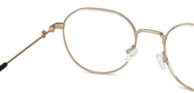Load image into Gallery viewer, Gold Geometric Full Rim Unisex Eyeglasses by Vincent Chase VC-143012