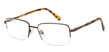 Load image into Gallery viewer, Gunmetal Rectangle Half Rim Medium Unisex Eyeglasses by Vincent Chase-143016