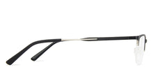 Load image into Gallery viewer, Black Rectangle Half Rim Narrow Unisex Eyeglasses by Vincent Chase-143018