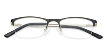 Load image into Gallery viewer, Black Rectangle Half Rim Narrow Unisex Eyeglasses by Vincent Chase-143018