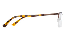 Load image into Gallery viewer, Brown Rectangle Half Rim Unisex Eyeglasses by Vincent Chase Online-143036