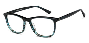 Blue Rectangle Full Rim Unisex Eyeglasses by Vincent Chase-149159