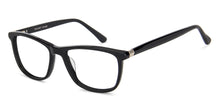 Load image into Gallery viewer, Black Rectangle Full Rim Medium Unisex Eyeglasses by Vincent Chase-143212