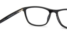 Load image into Gallery viewer, Black Rectangle Full Rim Medium Unisex Eyeglasses by Vincent Chase-143212