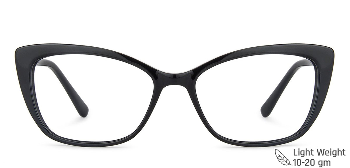 Black Cat Eye Full Rim Women Eyeglasses by Vincent Chase Computer ...