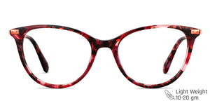 Red Cat Eye Full Rim Unisex Eyeglasses by Vincent Chase-149160