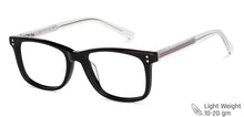 Load image into Gallery viewer, Black Rectangle Full Rim Unisex Eyeglasses by Vincent Chase Computer Glasses-146945