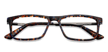 Load image into Gallery viewer, Brown Rectangle Full Rim Unisex Eyeglasses by Vincent Chase Computer Glasses-149943