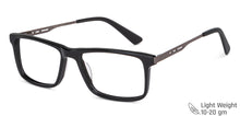 Load image into Gallery viewer, Black Rectangle Full Rim Unisex Eyeglasses by Vincent Chase VC-149405