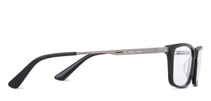Black Rectangle Full Rim Unisex Eyeglasses by Vincent Chase VC-149405