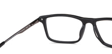 Load image into Gallery viewer, Black Rectangle Full Rim Unisex Eyeglasses by Vincent Chase VC-149405