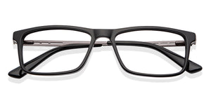 Black Rectangle Full Rim Unisex Eyeglasses by Vincent Chase VC-149405