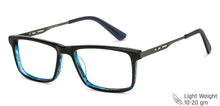 Load image into Gallery viewer, Blue Rectangle Full Rim Unisex Eyeglasses by Vincent Chase Computer Glasses-146372