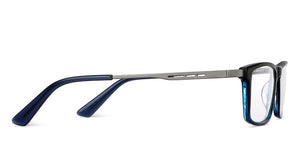 Blue Rectangle Full Rim Unisex Eyeglasses by Vincent Chase Computer Glasses-146372