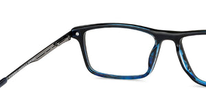 Blue Rectangle Full Rim Unisex Eyeglasses by Vincent Chase Computer Glasses-146372