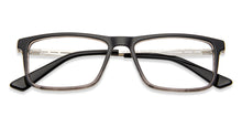 Load image into Gallery viewer, Grey Rectangle Full Rim Narrow Unisex Eyeglasses by Vincent Chase-143224