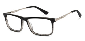 Black Rectangle Full Rim Men Eyeglasses by Vincent Chase-211244