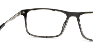 Black Rectangle Full Rim Men Eyeglasses by Vincent Chase-211244