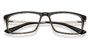 Black Rectangle Full Rim Men Eyeglasses by Vincent Chase-211244