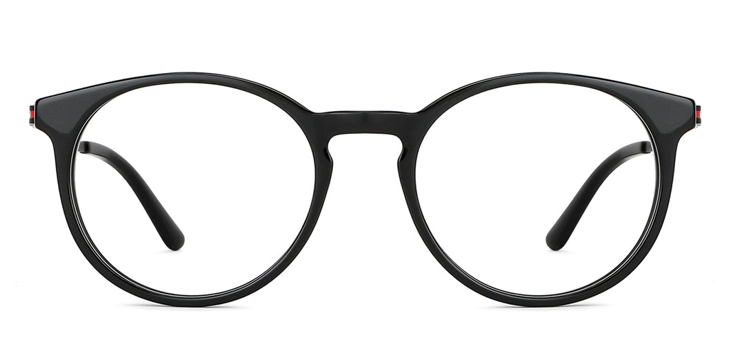 Black Round Full Rim Unisex Eyeglasses by Vincent Chase-143226
