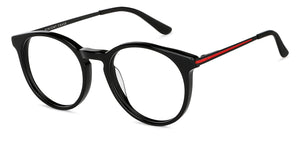 Black Round Full Rim Unisex Eyeglasses by Vincent Chase-143226