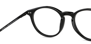 Black Round Full Rim Unisex Eyeglasses by Vincent Chase-143226