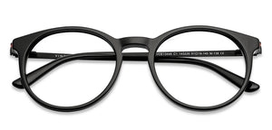 Black Round Full Rim Unisex Eyeglasses by Vincent Chase-143226