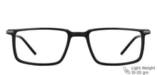 Load image into Gallery viewer, Black Rectangle Full Rim Unisex Eyeglasses by Vincent Chase VC-143233