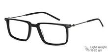 Load image into Gallery viewer, Black Rectangle Full Rim Unisex Eyeglasses by Vincent Chase VC-143233