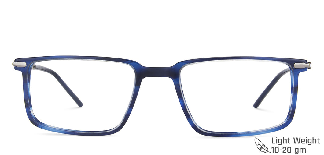 Tortoise Rectangle Full Rim Wide Unisex Eyeglasses by Vincent Chase VC-143234