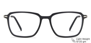 Black Geometric Full Rim Unisex Eyeglasses by Vincent Chase Computer Glasses-146955