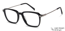 Load image into Gallery viewer, Black Geometric Full Rim Unisex Eyeglasses by Vincent Chase Computer Glasses-146955