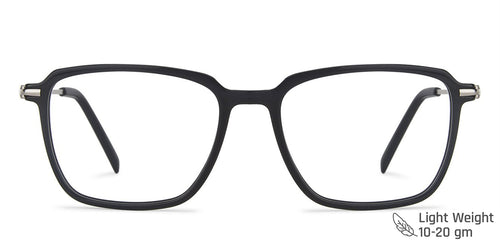 Black Hexagonal Full Rim Wide Unisex Eyeglasses by Vincent Chase VC-143235