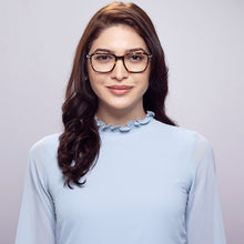 Load image into Gallery viewer, Tortoise Hexagonal Full Rim Wide Unisex Eyeglasses by Vincent Chase VC-143236