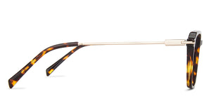 Tortoise Hexagonal Full Rim Wide Unisex Eyeglasses by Vincent Chase VC-143236