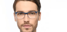 Load image into Gallery viewer, Blue Rectangle Full Rim Unisex Eyeglasses by Vincent Chase-209230