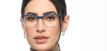 Load image into Gallery viewer, Blue Rectangle Full Rim Unisex Eyeglasses by Vincent Chase-209230