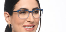 Load image into Gallery viewer, Blue Rectangle Full Rim Unisex Eyeglasses by Vincent Chase-209230