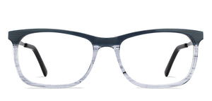 Blue Rectangle Full Rim Unisex Eyeglasses by Vincent Chase-209230