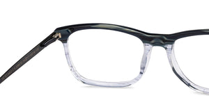 Blue Rectangle Full Rim Unisex Eyeglasses by Vincent Chase-209230