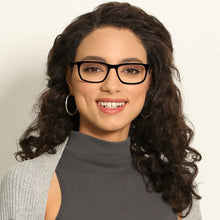 Load image into Gallery viewer, Black Rectangle Full Rim Unisex Eyeglasses by Vincent Chase-143246