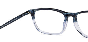 Blue Rectangle Full Rim Unisex Eyeglasses by Vincent Chase Computer Glasses-146965
